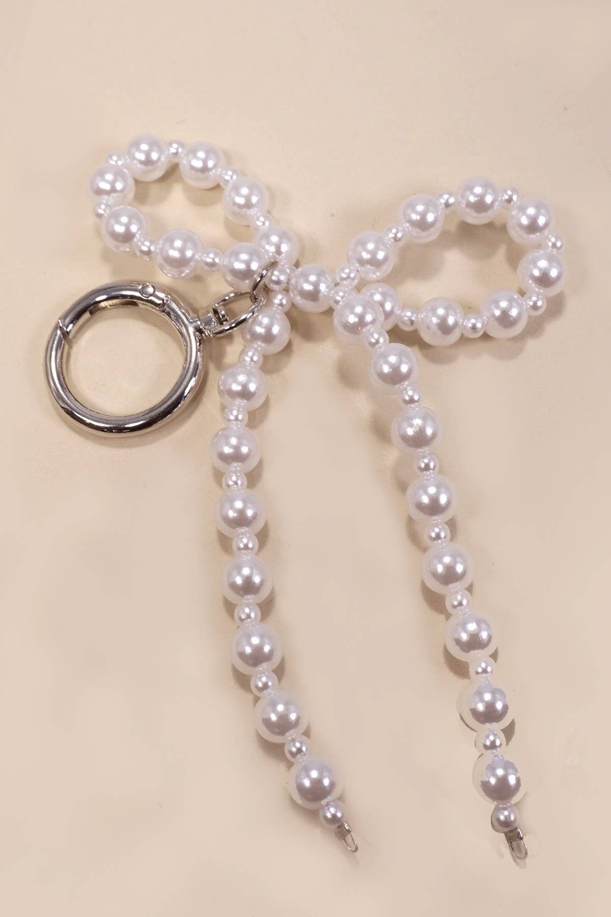 Pearl Bow Key & Bag Charm