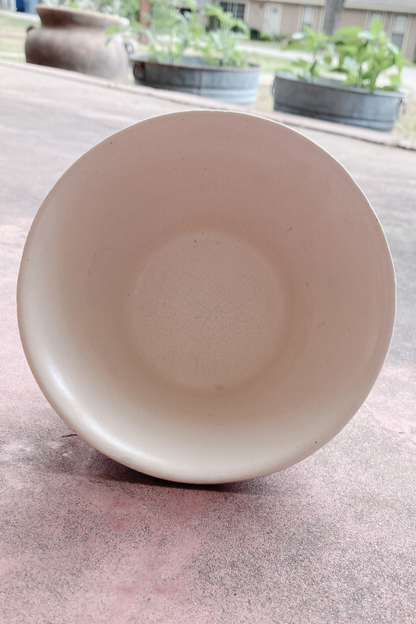 Vintage McCoy 502 Fluted Ribbed Planter Bowl