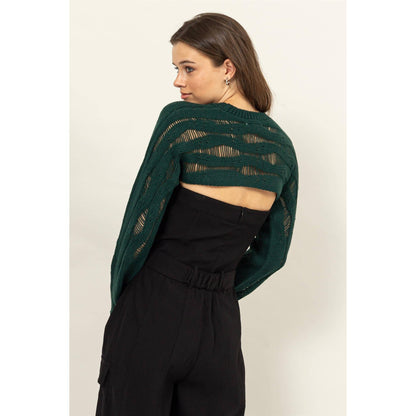 Open Knit Shrug Sweater - 4 Colors