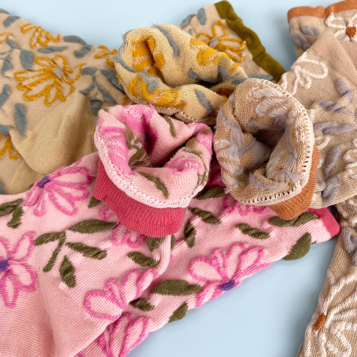 Sweet Flower Tube Socks - 3 Colors