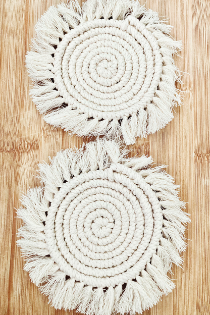 Handmade Boho Style Coaster Set