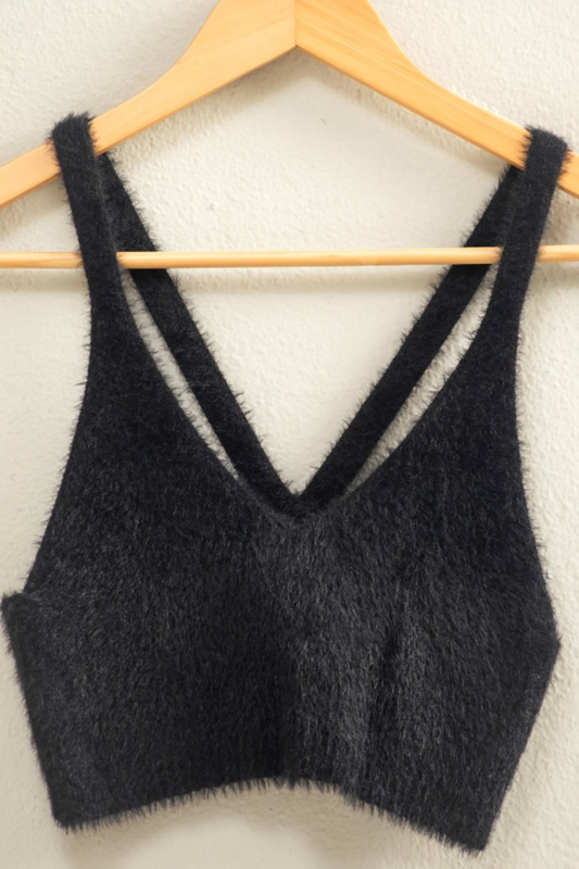 Sweet Fuzzy Comfort Crop Top - 3 Colors