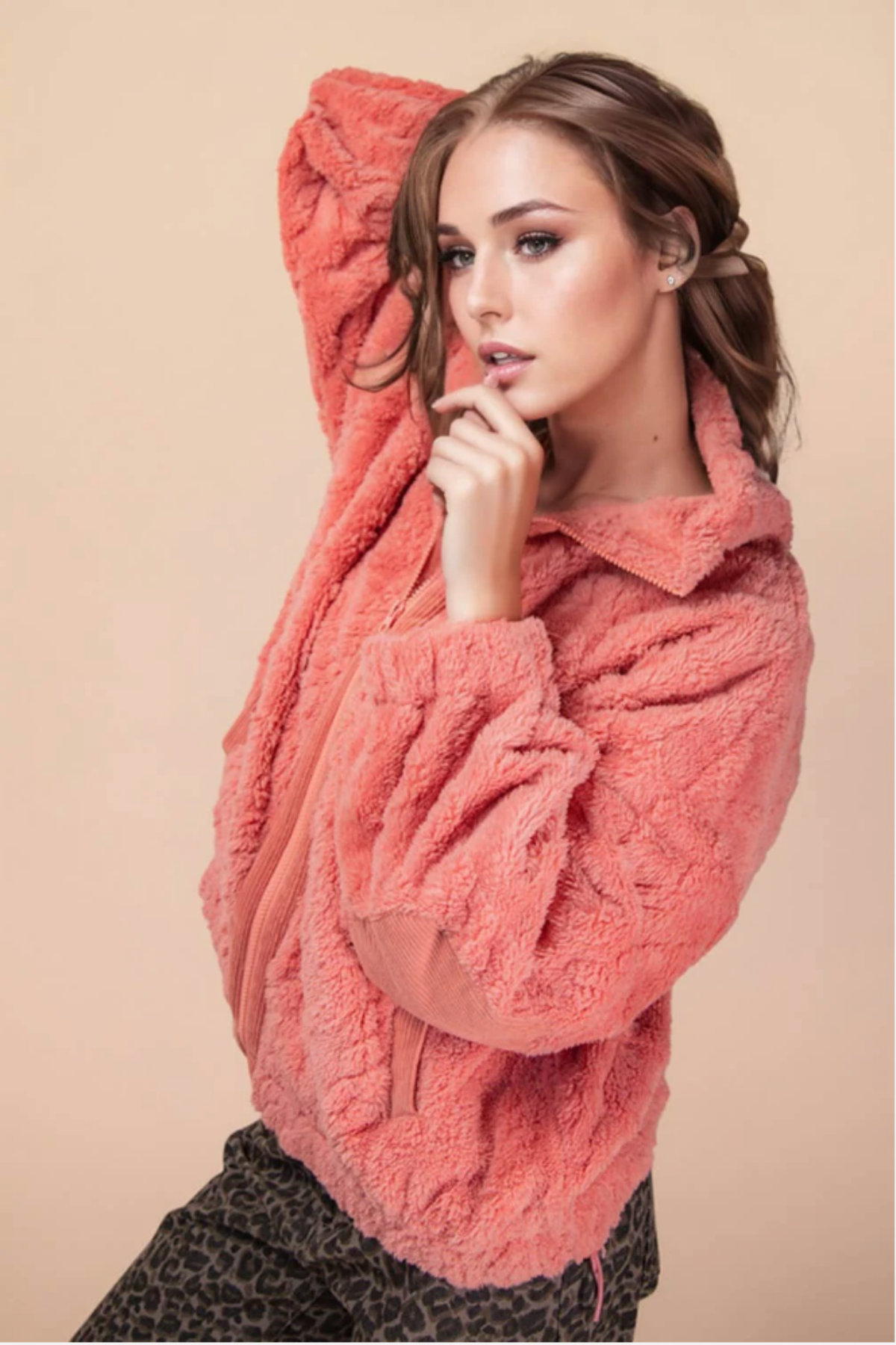 Super Fuzzy Fleece Oversized Jacket