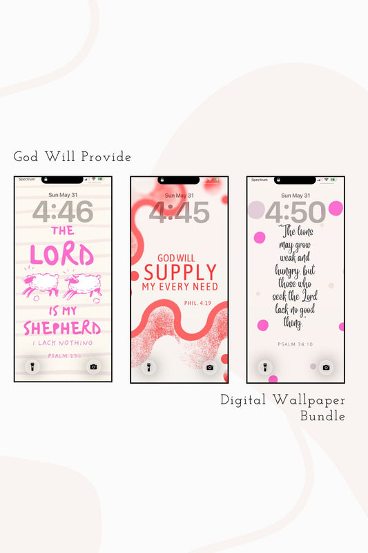 God Will Provide: The Digital Wallpaper Bundle
