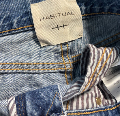 Thrifted Habitual Distressed Cuffed Jeans - Size 26
