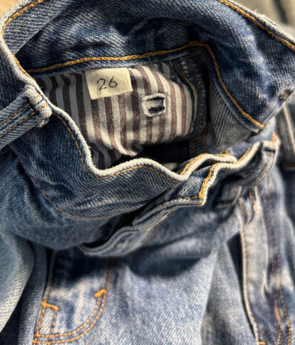 Thrifted Habitual Distressed Cuffed Jeans - Size 26
