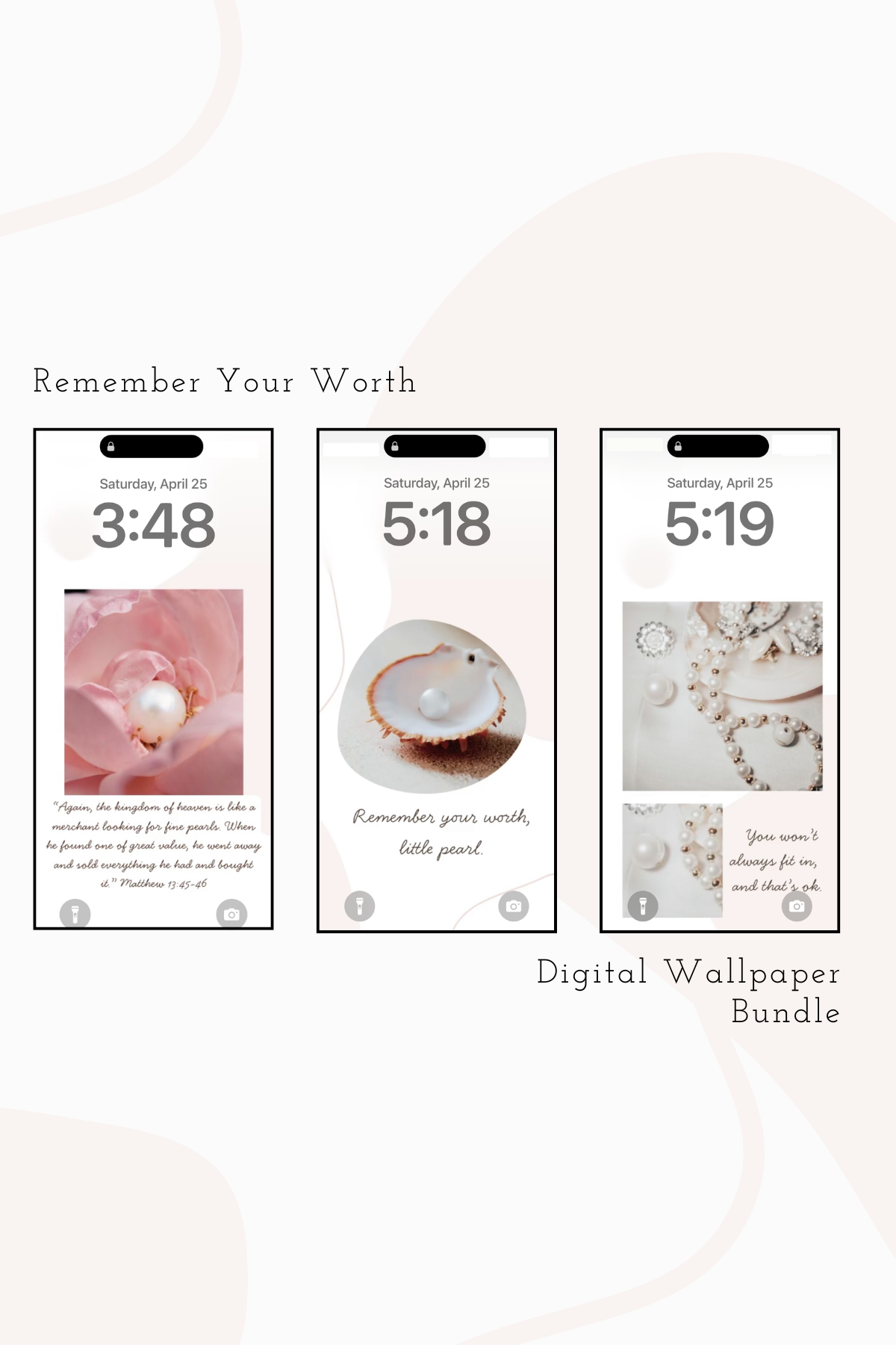 Remember Your Worth: The Digital Wallpaper Bundle