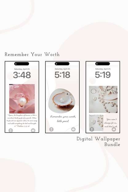 Remember Your Worth: The Digital Wallpaper Bundle