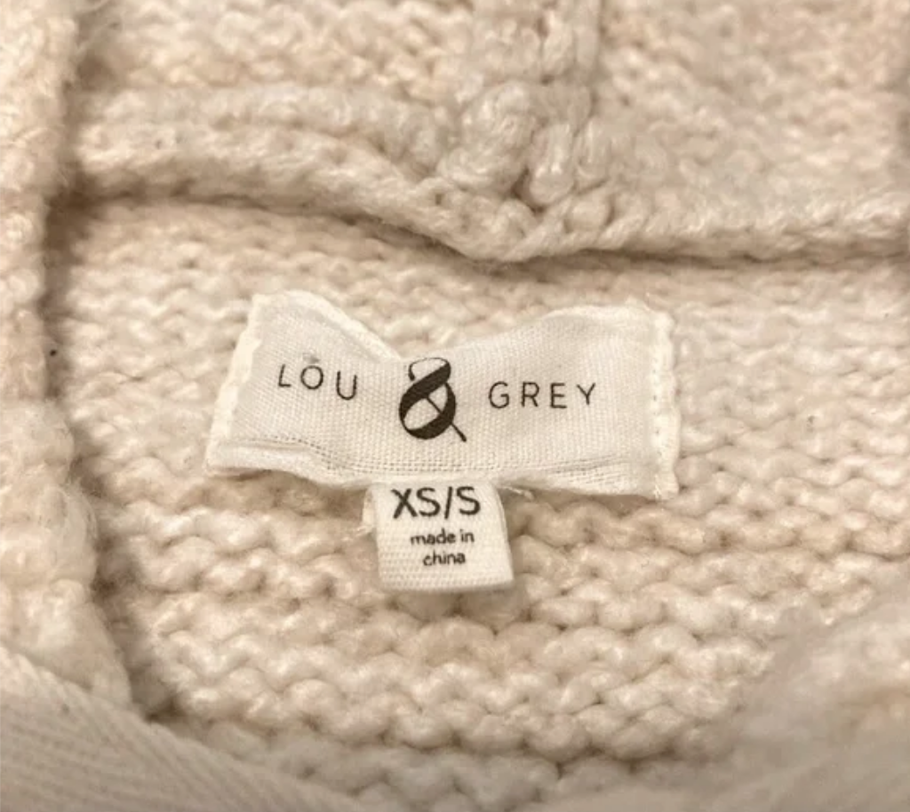 Thrifted Lou & Grey Poncho-Style Sweater - Size XS/S