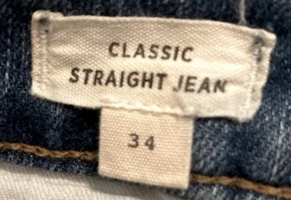 Thrifted Madewell Classic Straight Jean - Size 34