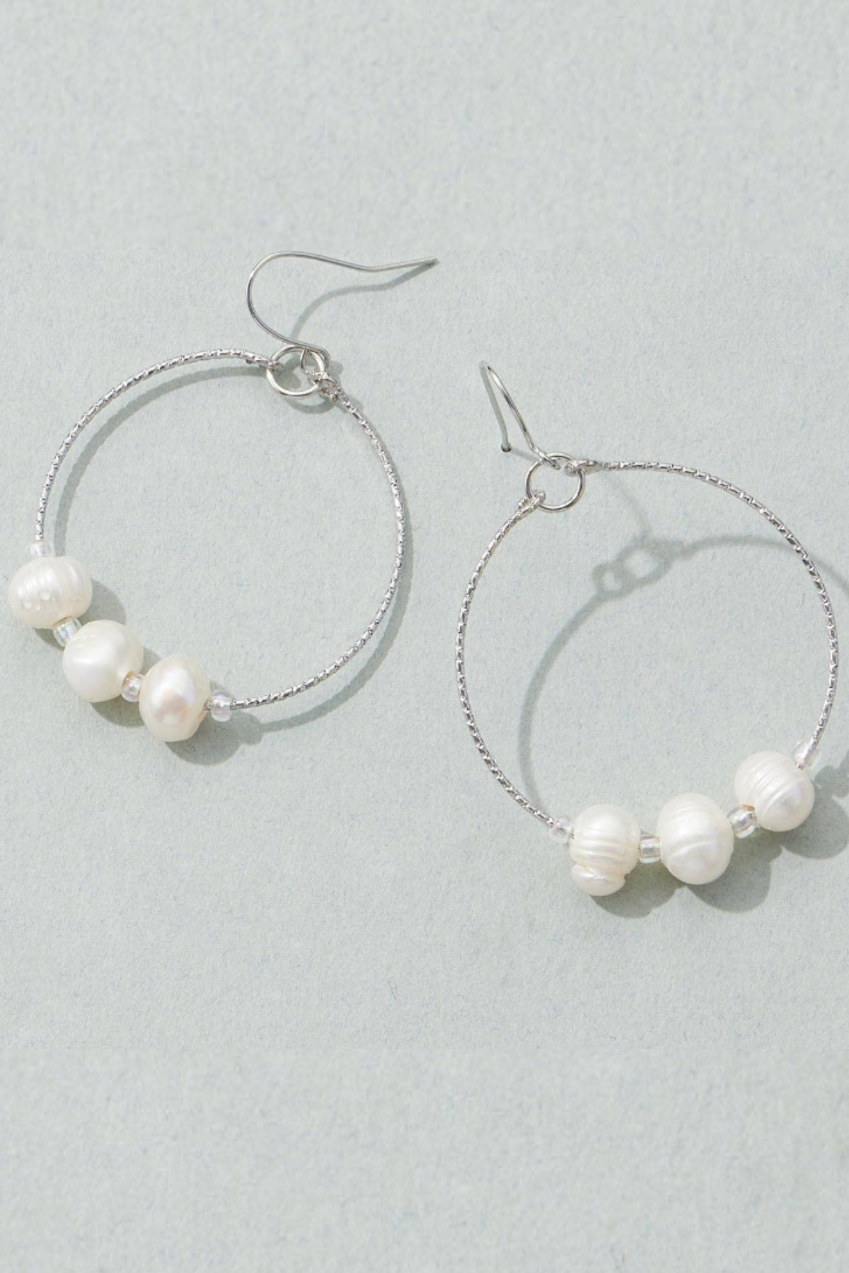 Freshwater Pearl Hoop Earrings