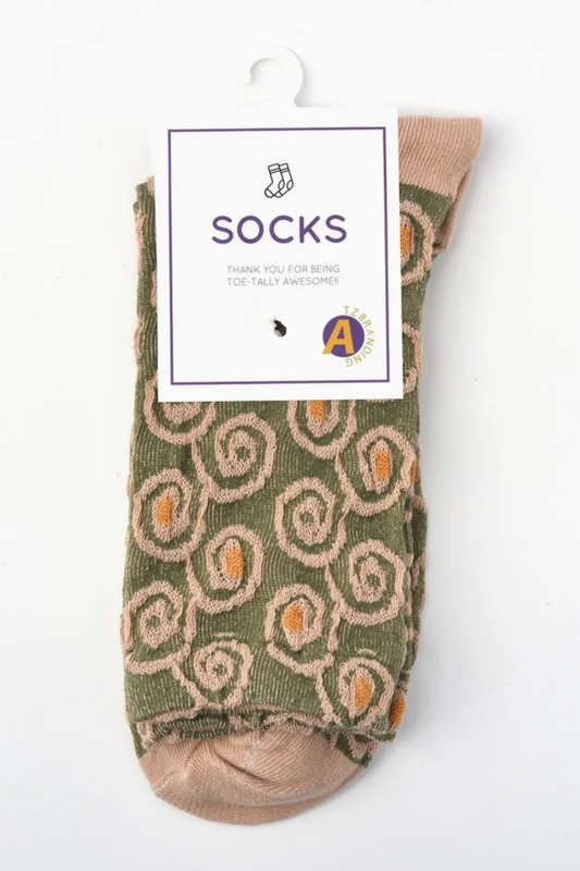 Rufia Floral Knit Vintage Style Socks - 3 Styles