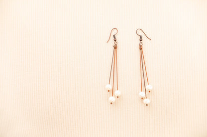 Shooting Star Pearl Earrings