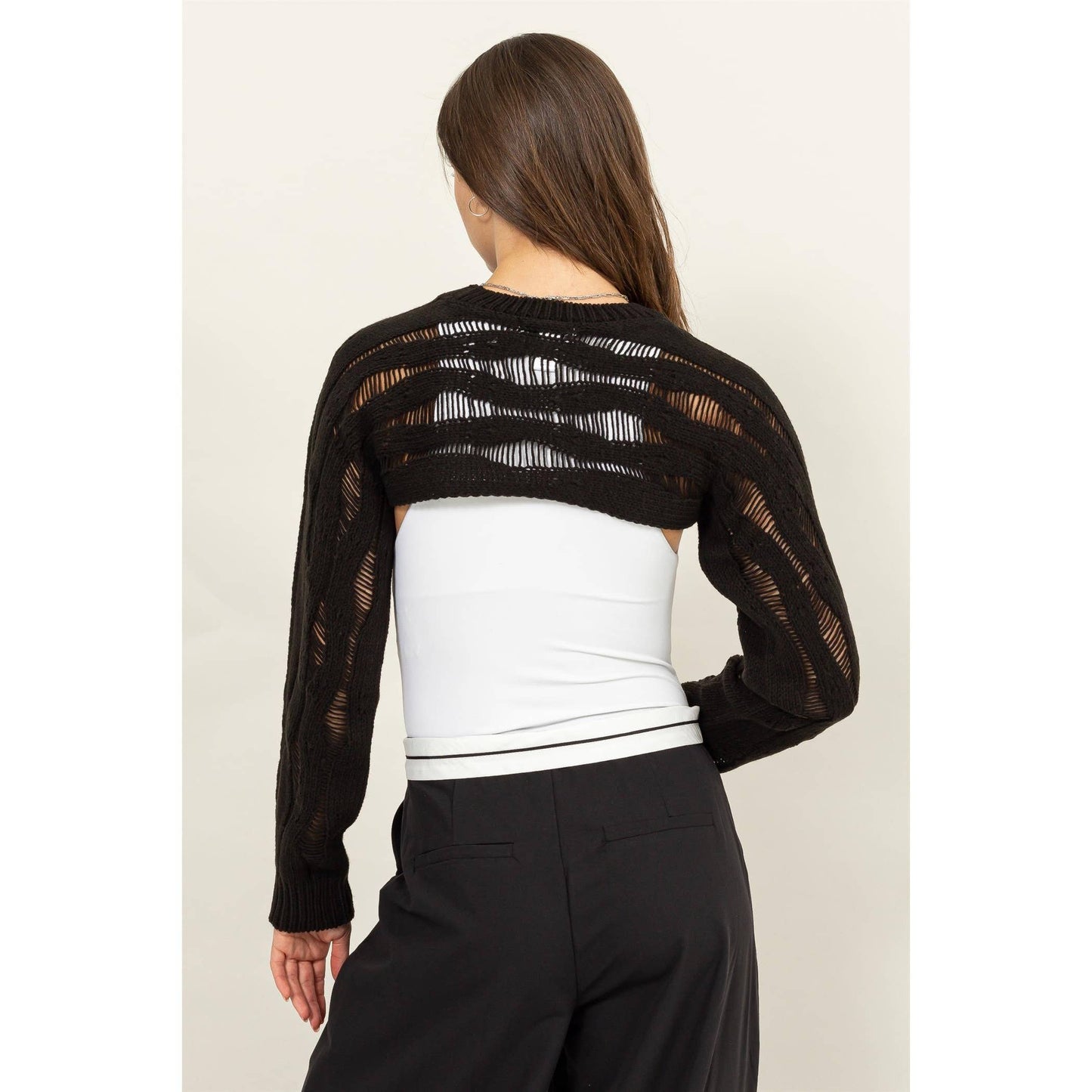 Open Knit Shrug Sweater - 4 Colors