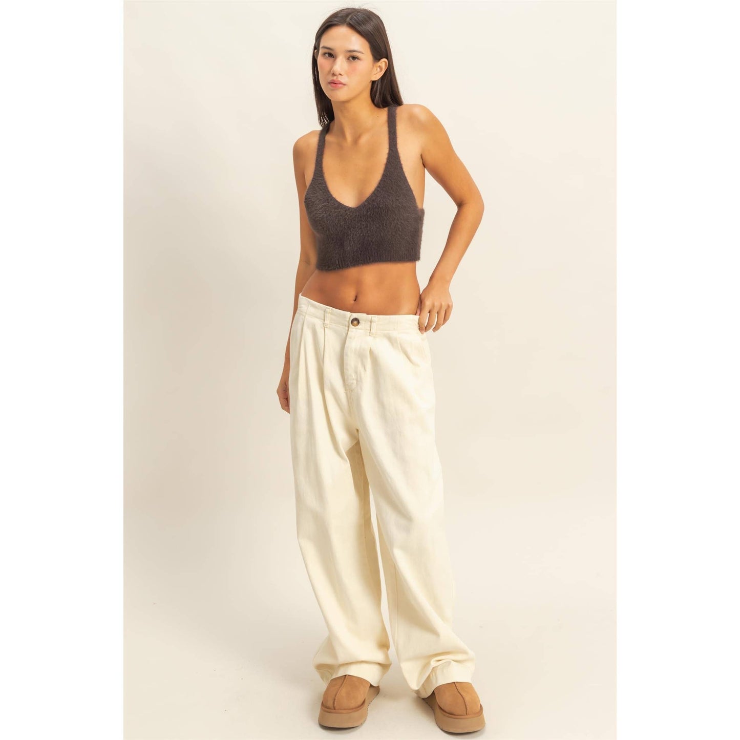 Sweet Fuzzy Comfort Crop Top