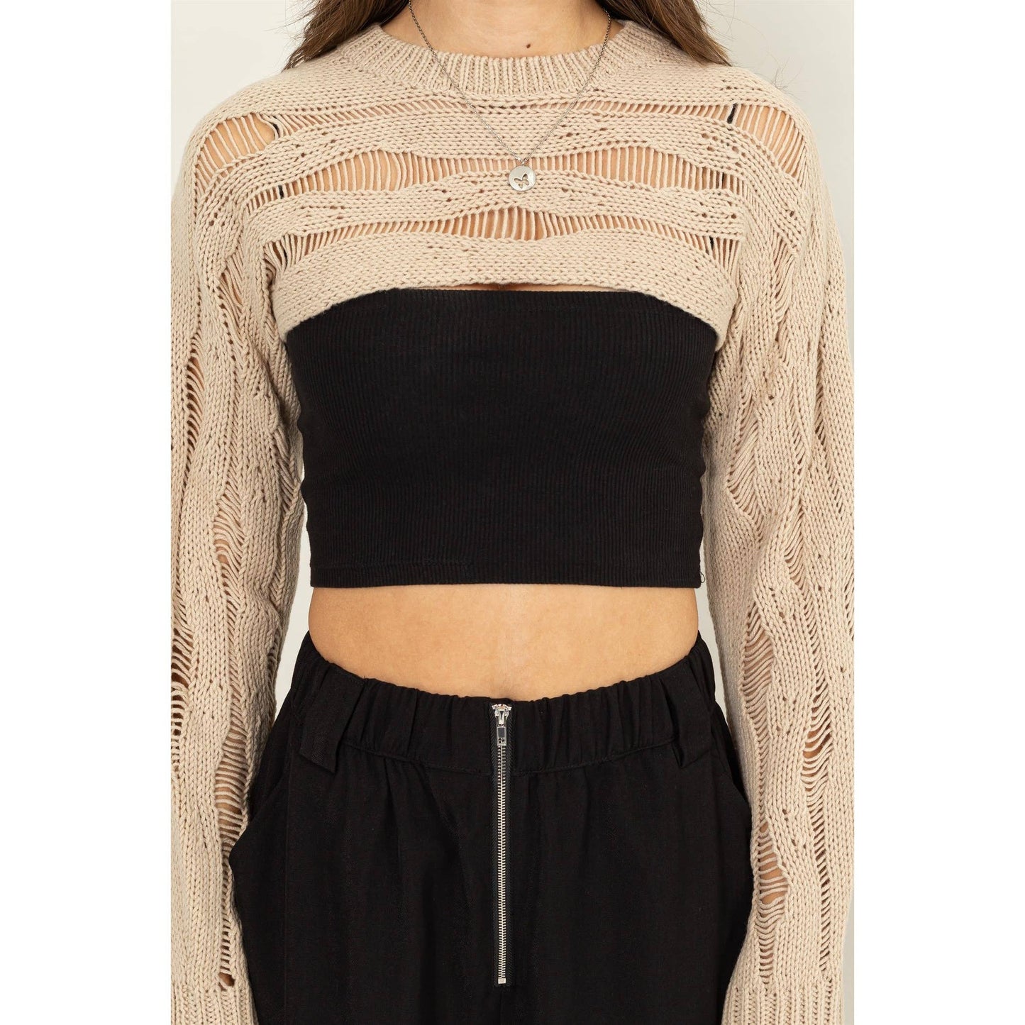 Open Knit Shrug Sweater - 4 Colors