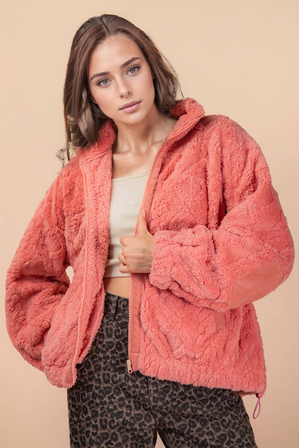 Super Fuzzy Fleece Oversized Jacket