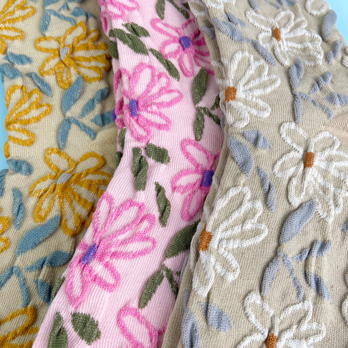 Sweet Flower Tube Socks - 3 Colors