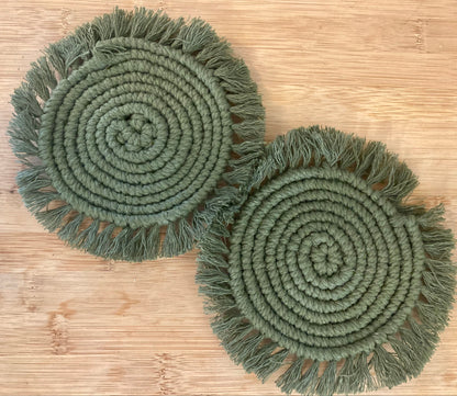 Handmade Boho Style Coaster Set